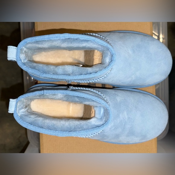 UGG Women's Classic Ultra Mini Horizon Blue Boots - Picture 6 of 6